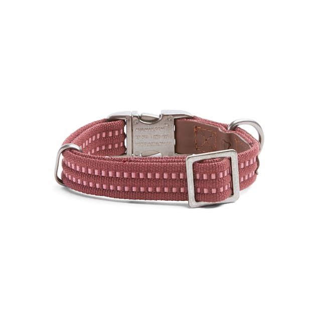 Reddy Burgundy Webbed Dog Collar Small