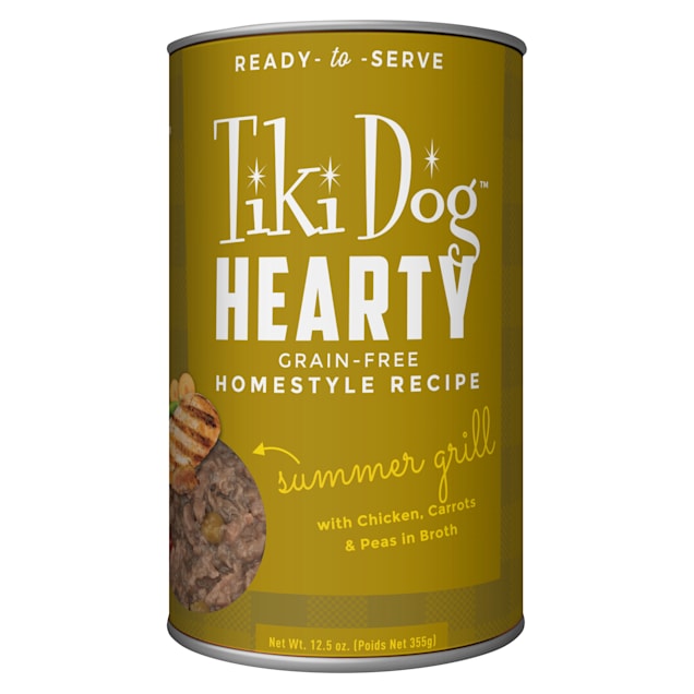 Tiki Dog Hearty Chicken Recipe Wet Dog Food, 12.5 oz., Case of 12 - Carousel image #1