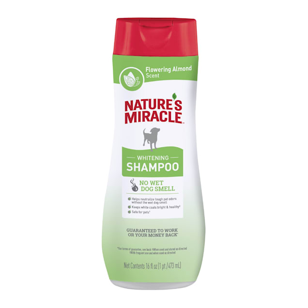 Nature's Miracle Flowering Almond Scent Whitening Odor Control Shampoo for Dogs, 16 fl. oz. - Carousel image #1