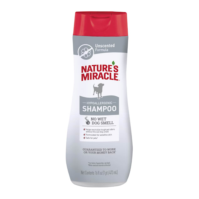 Nature's Miracle Unscented Hypoallergenic 2in1 Odor Control Shampoo for Dogs, 16 fl. oz. - Carousel image #1