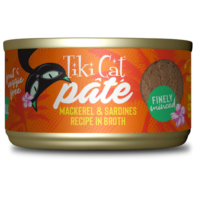 Tiki Cat Grill Mackerel & Sardine Recipe Pate Wet Food, 2.8 oz., Case
