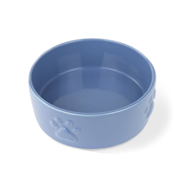 PetShop by Fringe Studio Sculpt Paw Navy Pet Bowl 3.5 Cups Petco