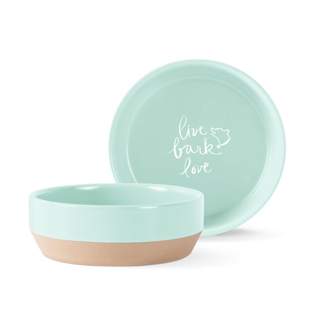 PetShop by Fringe Studio Live Bark Love Stoneware Pet Bowl 2.5 Cups