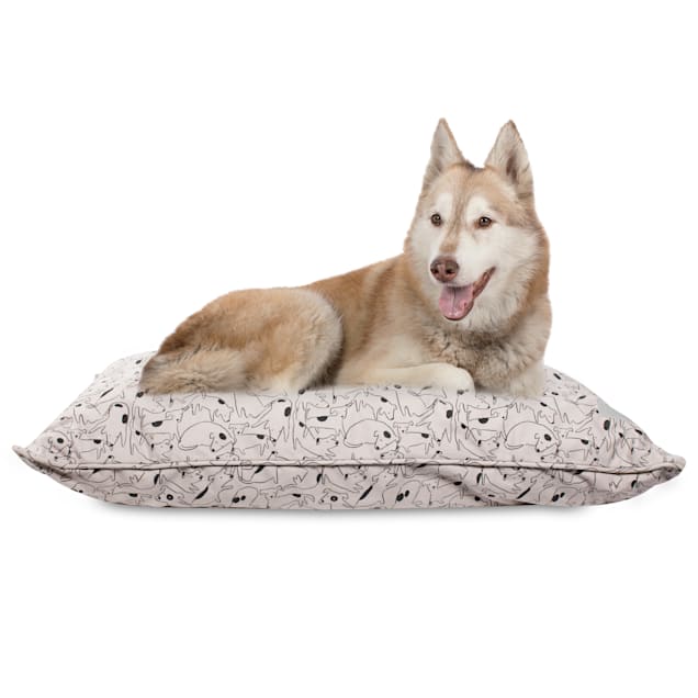 PetShop by Fringe Studio Nosey Dog Spot Pillow Pet Bed, 36" L X 27" W X 6" H - Carousel image #1