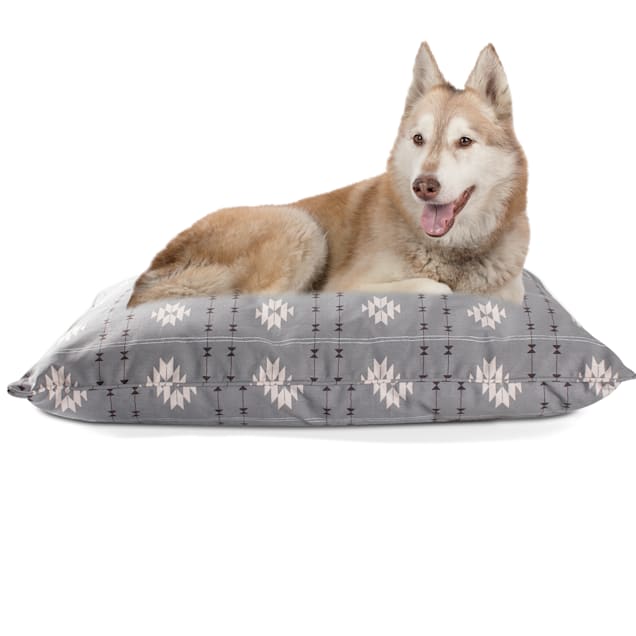 PetShop by Fringe Studio Tribal Gray Pillow Pet Bed, 36" L X 27" W X 6" H - Carousel image #1