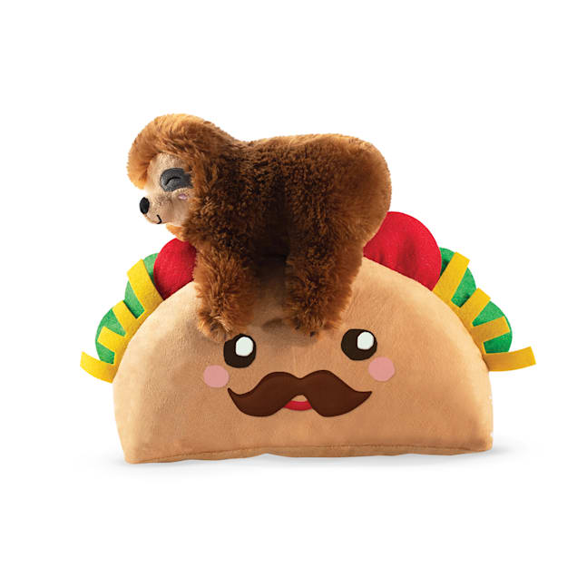 PetShop by Fringe Studio Taco Sloth Plush Dog Toy, Medium - Carousel image #1