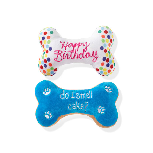 by Fringe Studio Birthday Bone Cookies Plush Dog Toy, Small Petco
