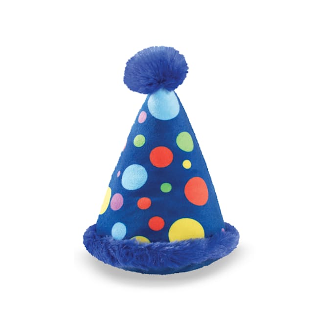 PetShop by Fringe Studio Party Hat Plush Dog Toy, Small - Carousel image #1