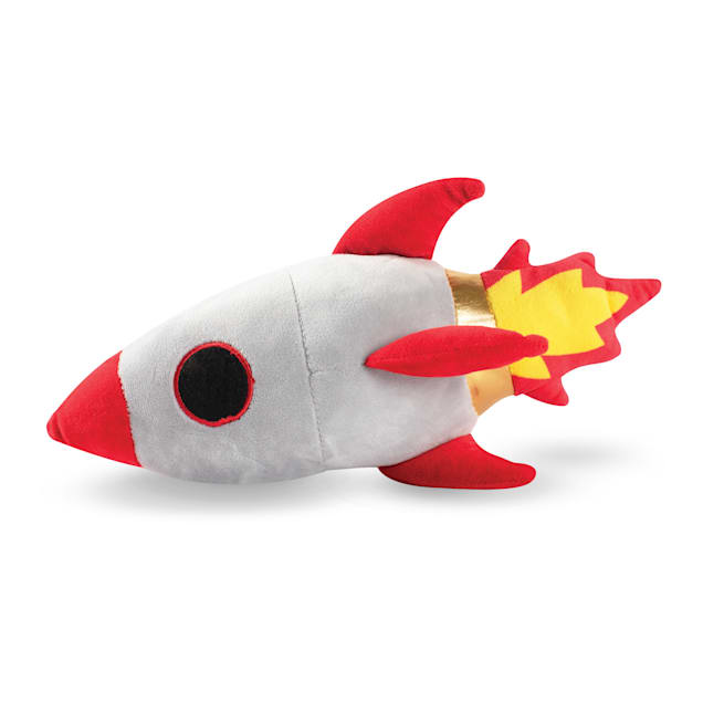 PetShop by Fringe Studio Rocket Ship Plush Dog Toy Small