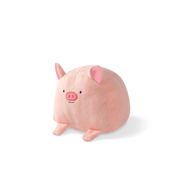 PetShop by Fringe Studio Pig Spikey Squeaker Ball Dog Toy, Small - Carousel image #1