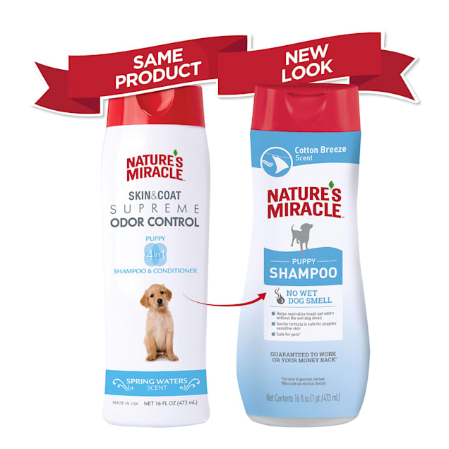 Nature S Miracle Cotton Breeze Scent Puppy Shampoo 16 Fl Oz Petco
