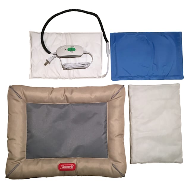 Coleman 4 Piece Warm Cool Bolster Dog Bed, 18" L X 14" W X 1" H - Carousel image #1
