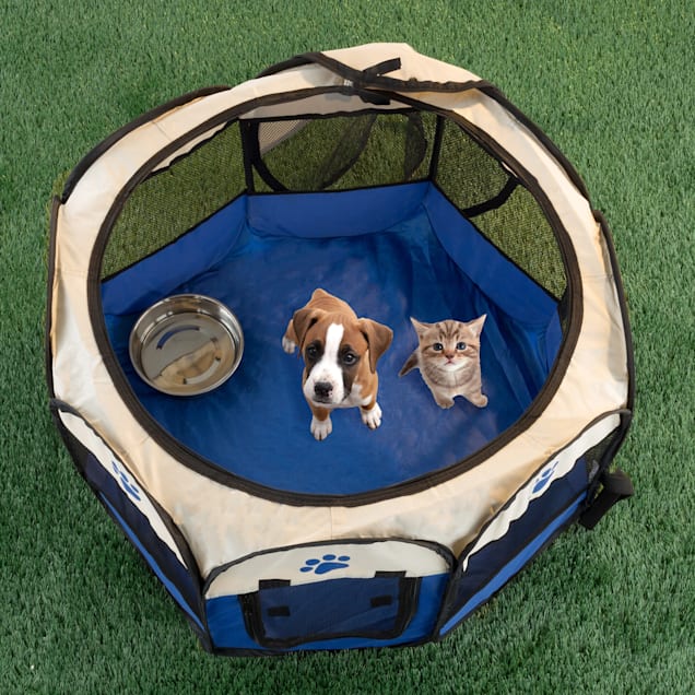 Petmaker Pet Playpen With Carrying Case, Outdoor Playpen For Dogs