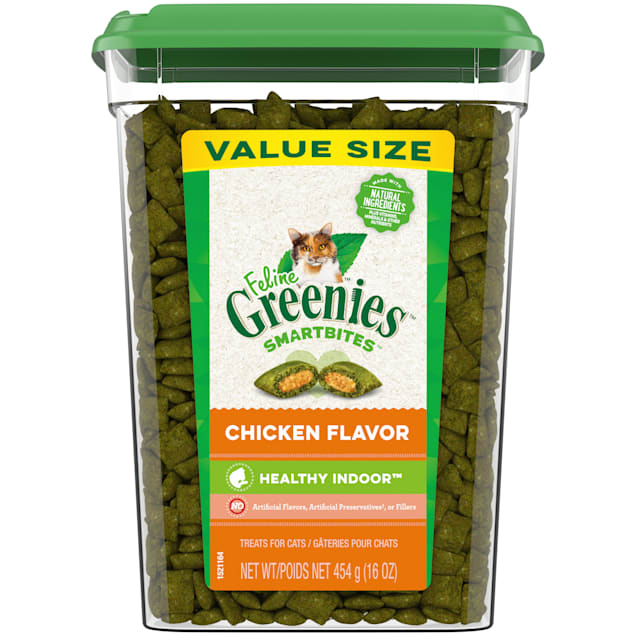 Greenies Smartbites Healthy Indoor Chicken Flavor Natural Treats For Cats, 16 oz. - Carousel image #1