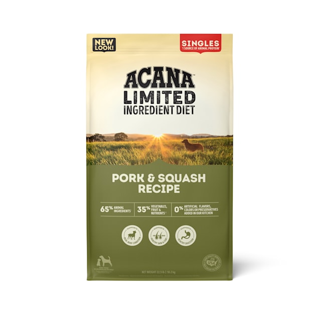 ACANA Singles Limited Ingredient Diet Grain-Free High Protein Pork & Squash Dry Dog Food, 25 lbs. - Carousel image #1