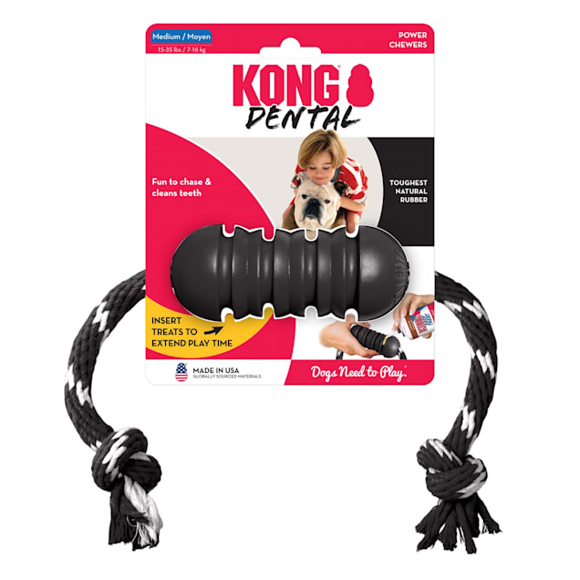 KONG - Extreme Dog Toy - Toughest Natural Rubber, Black - Fun to