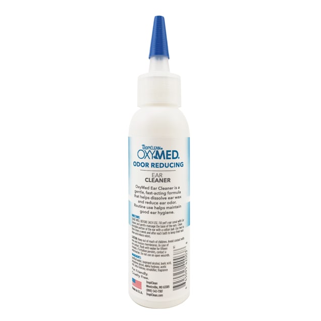 TropiClean OxyMed Ear Cleaner for Dogs and Cats - TropiClean Pet