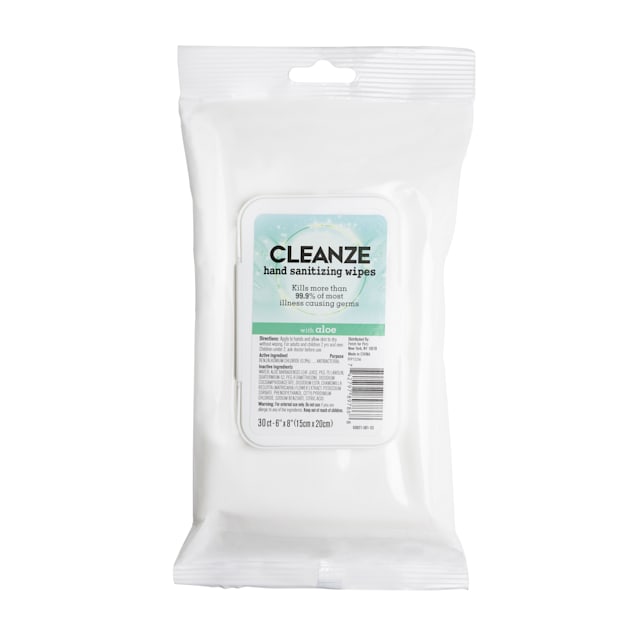 Cleanze Antibacterial Hand Sanitizing Wipes, Count of 30 - Carousel image #1