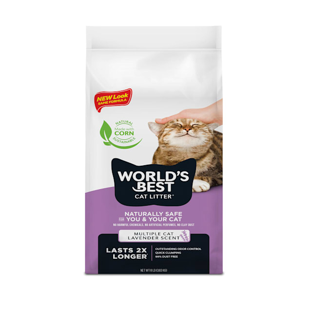 World's Best Original Series Lavender Scented Multi Corn Cat Litter, 8