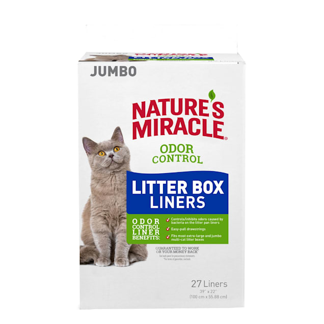 Nature's Miracle Odor Control Jumbo Cat Litter Box Liners, Count of 27 - Carousel image #1