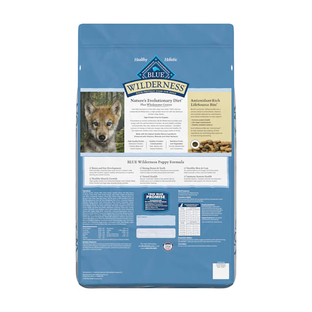 Blue Buffalo Blue Wilderness Plus Wholesome Grains High Protein Natural Chicken Dry Puppy Food 24 Lbs Petco