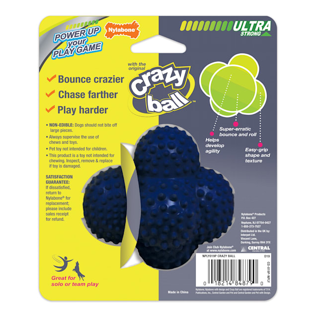 Nylabone Power Play Crazy Ball Dog Toy, Large