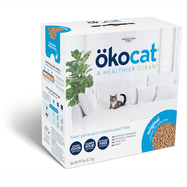 Okocat Original Premium Clumping Wood Cat Litter, 9.9 lbs. Petco