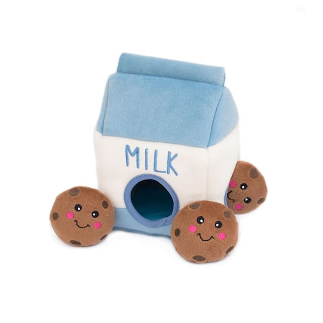 ZippyPaws Zippy Burrow Milk and Cookies Dog Toy - Carousel image #1