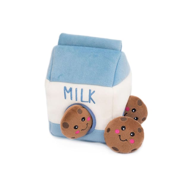 ZippyPaws Zippy Burrow Dog Toy Milk and Cookies