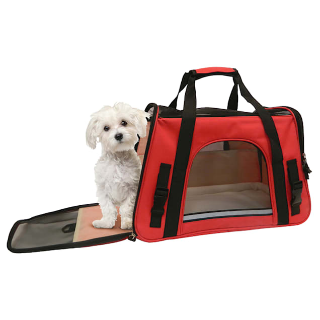 Coleman Red Pet Carrier, 19" L X 9" W X 11.5" H - Carousel image #1