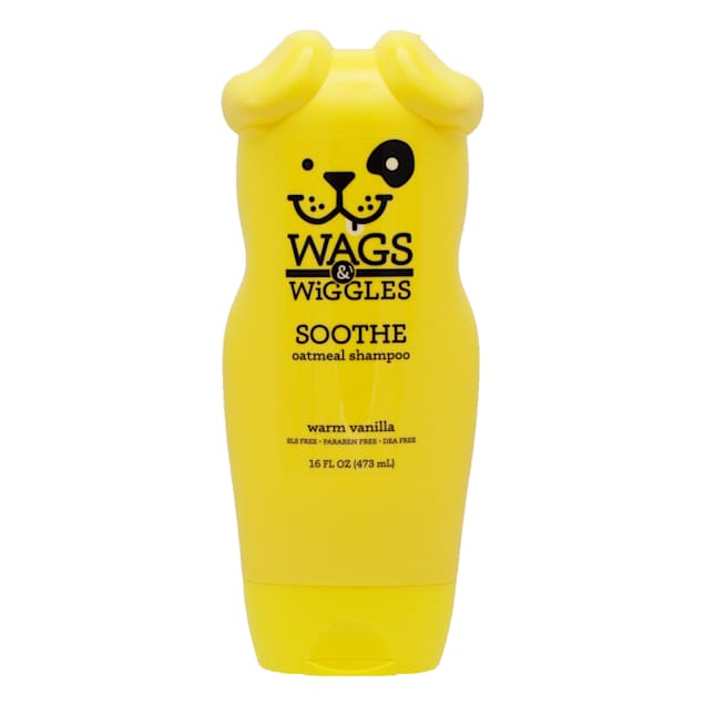 Wags & Wiggles Soothe Oatmeal Warm Vanilla Scent Dog Shampoo, 16 fl. oz. - Carousel image #1