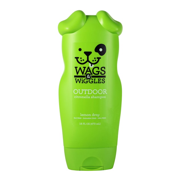Wags & Wiggles Outdoor Citronella Lemon Drop Dog Shampoo, 16 fl. oz. - Carousel image #1
