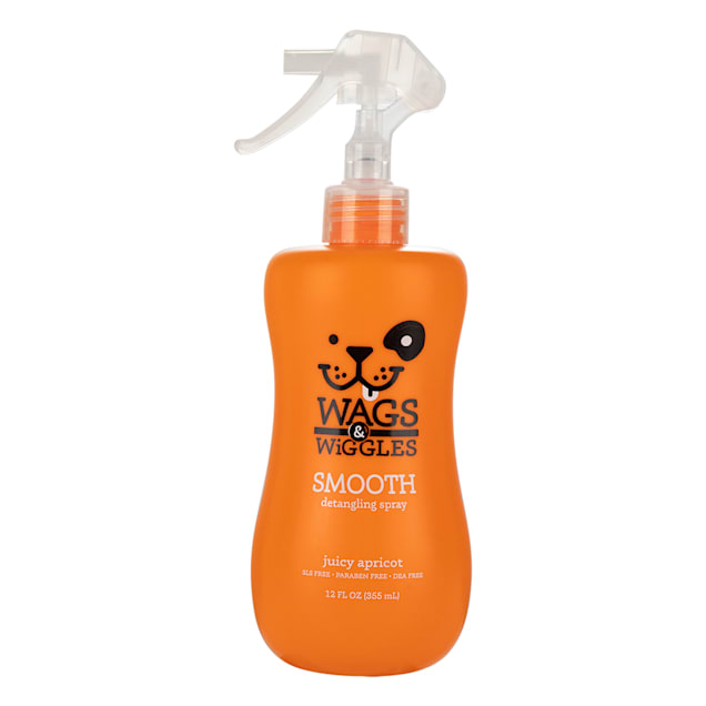 Wags Wiggles Juicy Apricot Scent Smooth Detangling Dog Spray 12 Fl Oz Petco