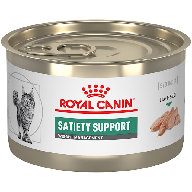 Royal Canin Veterinary Diet Adult Satiety Support Weight Management Loaf in  Sauce Canned Cat Food