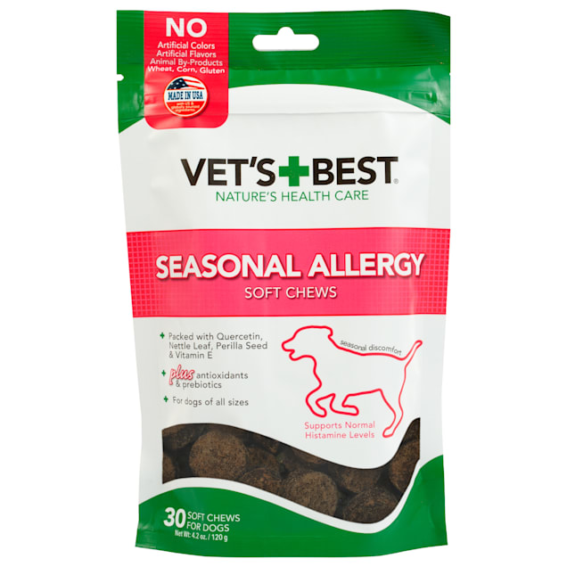 Vet's Best Seasonal Allergy Soft Chews for Dogs, Count of 30 - Carousel image #1