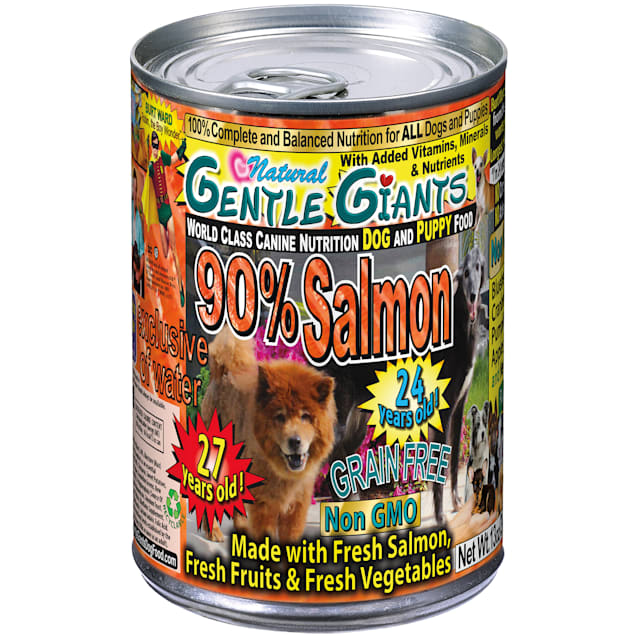 Gentle Giants NonGMO Salmon Dog and Puppy Can Food, 13 oz., Case of 12 - Carousel image #1