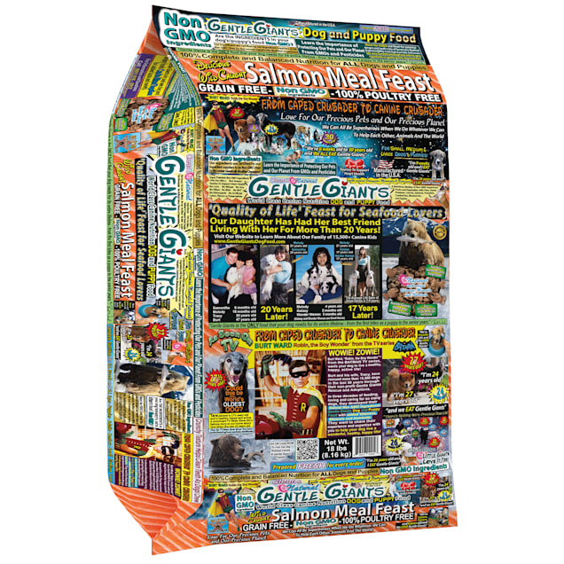 Gentle Giants NonGMO GF Salmon Dog and Puppy Dry Food, 18 lbs. | Petco