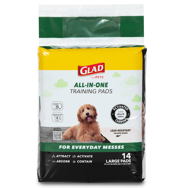 GLAD for Pets Large Activated Carbon Puppies & Senior Dog Training Pads