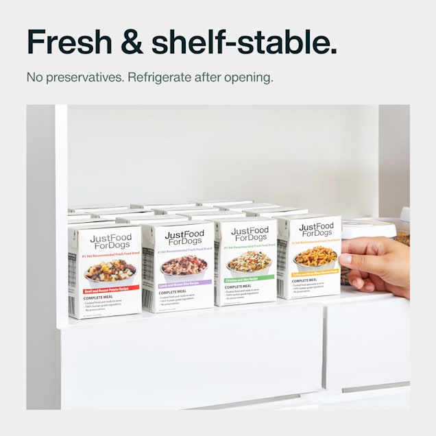 JustFoodForDogs Pantry Fresh Lamb and Brown Rice Wet Dog Food