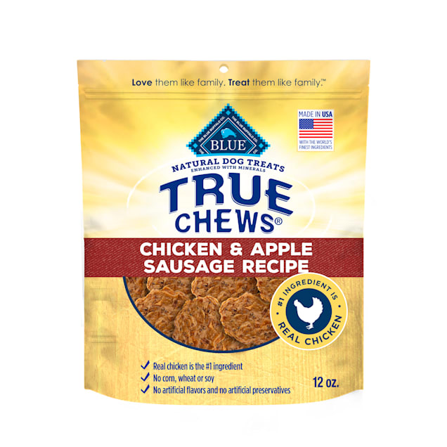 True Chews Chicken and Apple Sausage Recipe Dog Food, 12 oz. - Carousel image #1