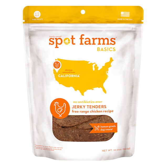 Spot Farms Basics Human Grade Chicken Jerky Tenders Dog Treats, 22 oz. - Carousel image #1