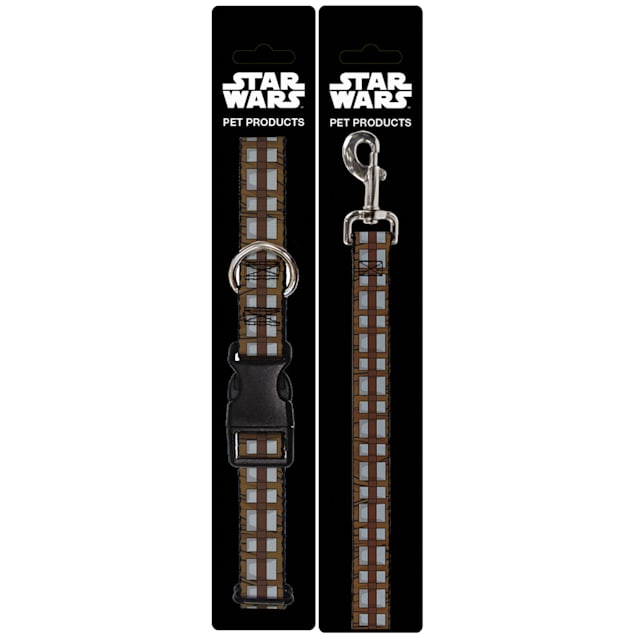 Buckle-Down Star Wars Chewbacca Bandolier Bounding Plastic Clip Collar & Leash Set For Dogs, Small - Carousel image #1