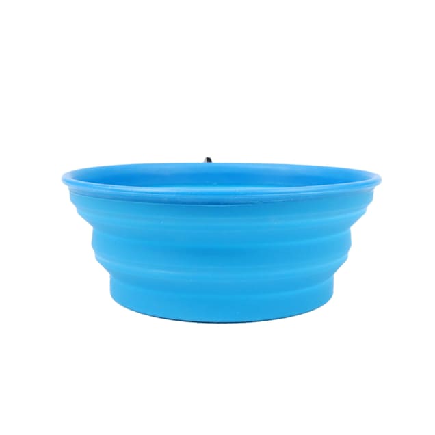 Blue Elevated Pet Bowls with Non Slip Stand and Silicone Collapsible Bowls  16 Ounces, 1 unit - Kroger