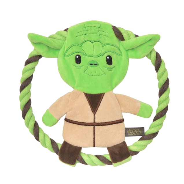Fetch for Pets Star Wars Yoda Plush Rope Frisbee Dog Toy Medium