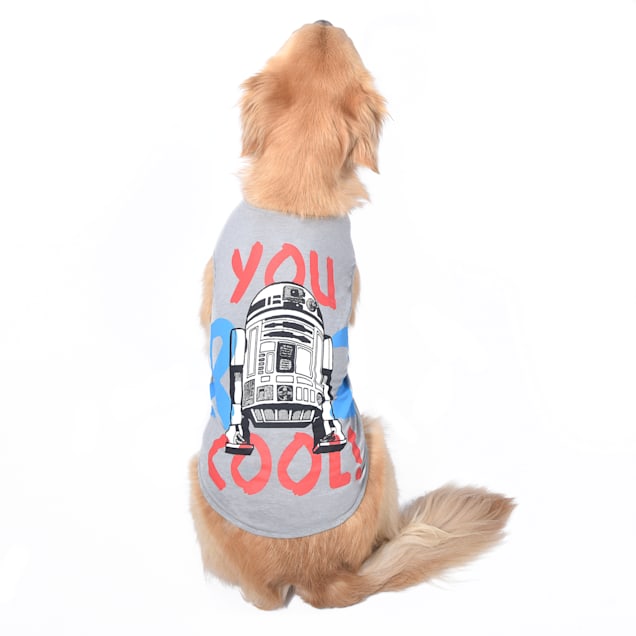 Fetch for Pets Star Wars Gray You R 2 Cool Tank Dog T-Shirt, Large - Carousel image #1