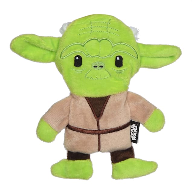 Fetch for Pets Star Wars Yoda Plush Flattie Dog Toy, Small - Carousel image #1