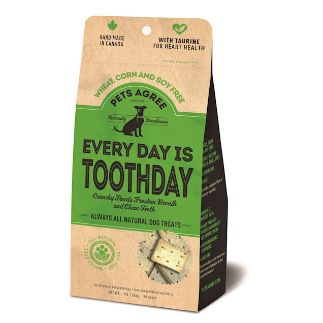 The Granville Island Pet Treatery Pets Agree All Natural Every Day is Toothday Dog Biscuits, 1 lb. - Carousel image #1