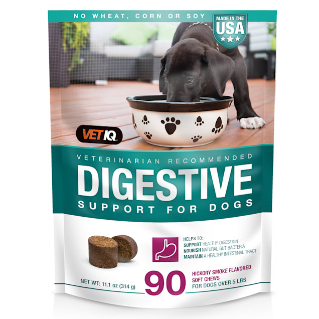 VetIQ Digestive Support Hickory Smoke Flavored Dog Soft Chews, 11.1 oz., Count of 90 - Carousel image #1