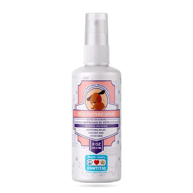 Pawtitas Certified Organic Natural Dog Itching Skin Relief Spray, 8 fl. oz. - Carousel image #1