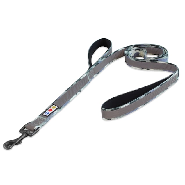 Pawtitas Reflective Camouflage Green Training Dog Leash 2 Padded Handles 6 ft